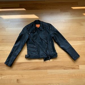 NWOT Joe Fresh faux leather moto jacket size Small